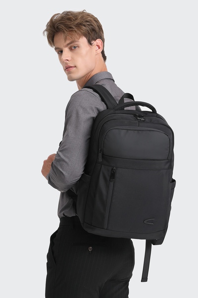 CACTİVE 15,6 İnç Laptop Bölmeli, Ortopedik Sırt Destekli Su Geçirmez Erkek Sırt Çantası CTV8679 Siyah