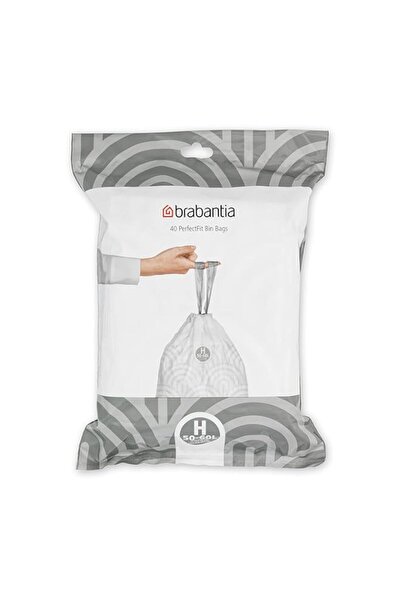 Generic Brabantia 138744 PerfectFit Bin Liners (Size H/50-60 Litre) Thick Plastic Trash Bags with Tie Tape