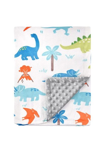 Generic HOMRITAR Baby Blanket for Kids Super Soft Minky Blanket with Dotted Backing, Toddler Blanket with D
