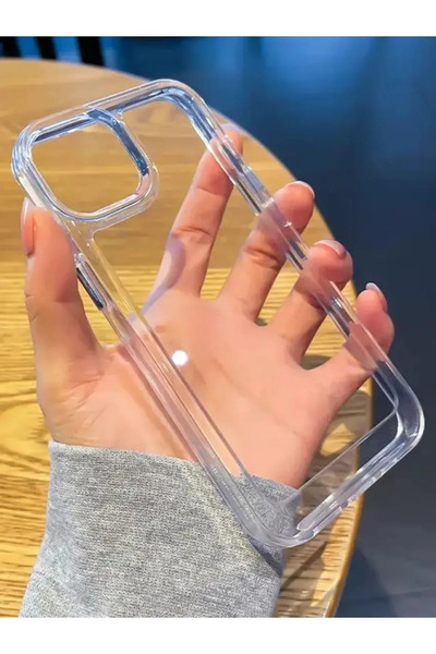 Q Aksesuar İphone 12 Pro Max Uyumlu Renksiz Silikon Şeffaf Telefon Kılıfı