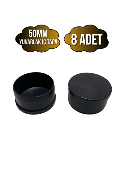 DSYapıAksesuar Yuvarlak Demir Profil İç Tapa Geçme Plastik Ayak Geçme Koruma ...
