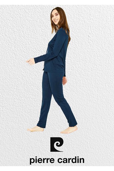 Pierre Cardin Women's Cotton & Modal Boxed Long Sleeve Pajama Set L1.Pc.7717.001
