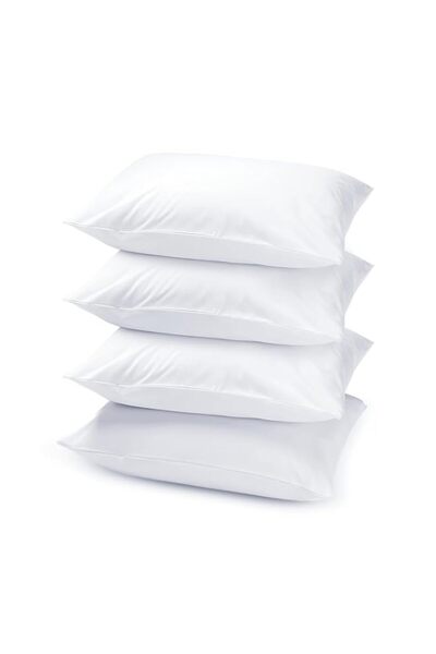 Generic Hotel Linen Klub Premium Pack of 4 Pressed Pillows -100% Microfiber O...