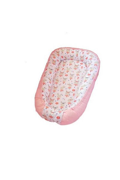 NO BRAND Babynest for children, cotton, 85 x 55 cm, Maradalia, Ballerina Bunny