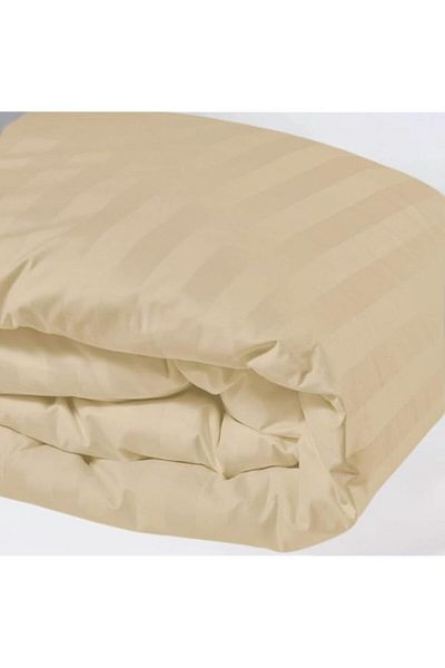 Generic BEDDING ZONE- Multi-Colored Luxury Stripe Duvet Cover (only cover) - zipper (Beige, Single(160X220)