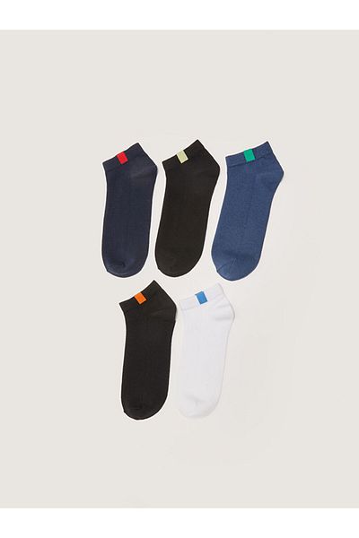 LC Waikiki Quality Parts from Celebi Store |   Mixed Plain Men's Booties Socks 5-Piece
