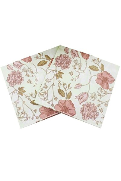 Generic FOMIYES 20 قطعة مناديل طباعة مناشف اليد منشفة ورقية ديكور زهور لحفلات...