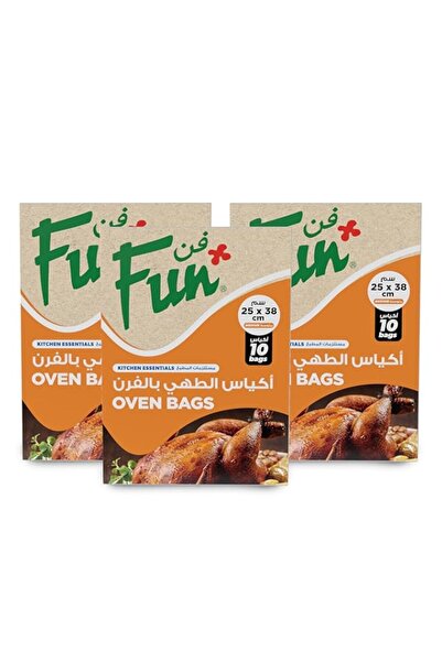 Generic FUN BY AL BAYADER فن promopack Roasting Plastic Oven Bags With Tie Wi...