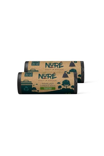Generic Nure-Bio-Degradable Purity In Disposal Garbage Bag,30 Gallons, 20 Pcs, 60cmx90cm,Pack of 2