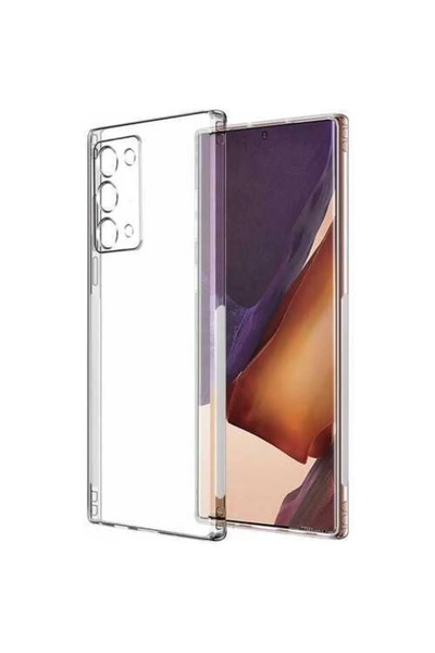 Q Aksesuar Samsung Galaxy Note 20 Uyumlu Renksiz Silikon Şeffaf Telefon Kılıfı