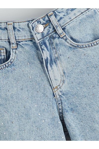 LC Waikiki Quality Parts from Celebi Store |   Blue Stone Girl's Jean Shorts