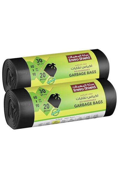 Generic EnviroShield Enviro Shield OXO Biodegradable & Antibacterial 30 Gallon 20 Garbage Bags x 2 Rolls Va