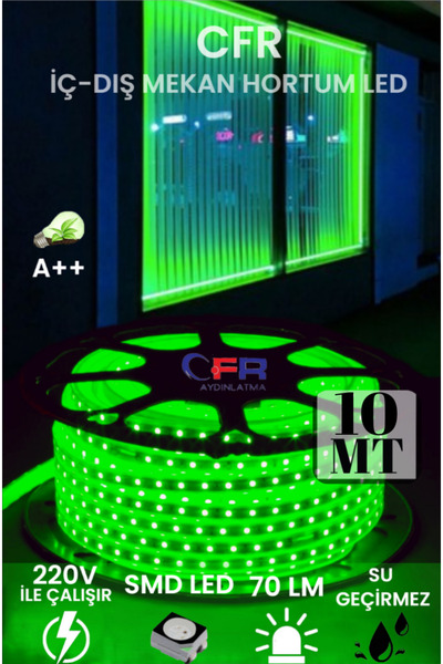 CFR Hortum Esnek Şerit Led Beyaz ,günışığı,amber Rengi + 220v Fiş/2,3,4,5,10,15,20,25,50,100 Metre