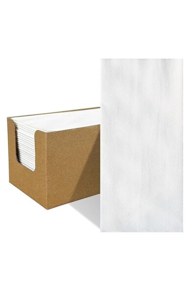 Generic GraGra Pack of 60 Disposable Napkins, White Napkin Paper, Dust-Free Wood Pulp Hand Towels, Rags, We
