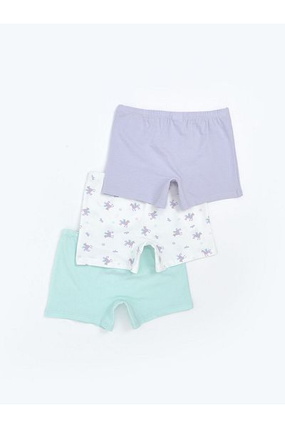 LC Waikiki Quality Parts from Celebi Store |   Ecru Printed Girl's Boxer 3-Piece