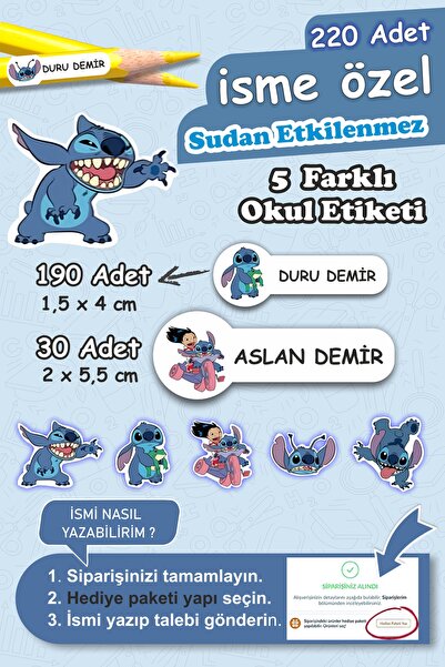 Grafikup 220 komada slatkih školskih etiketa sa crtanim temama - Set prilagođ...