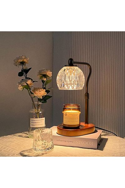 Kardett Electric Candle Melting Lamp, Height Adjustable, 2/4/8 Hour Timer, Bulb Included