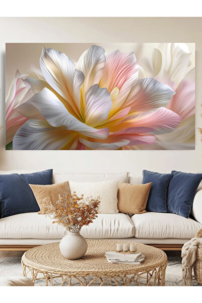 ESLEM ÇİÇEK BASKILI KANVAS TABLO