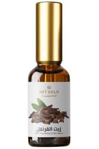 NET GOLD Natural Distilled Clove Oil by Net Gold for Skin and Hair - For Muscle and Joint Pain