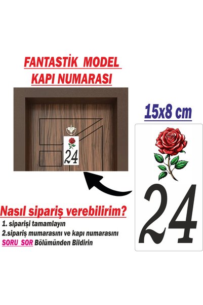 sıradışıhediyem Fantastic Model Door Number Metal Door Number Door Ornament15...