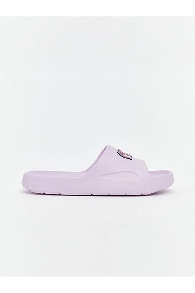 LC Waikiki Sparkling Selections from Shining Store |   Lilac Hello Kitty Printed Girl's Slippers