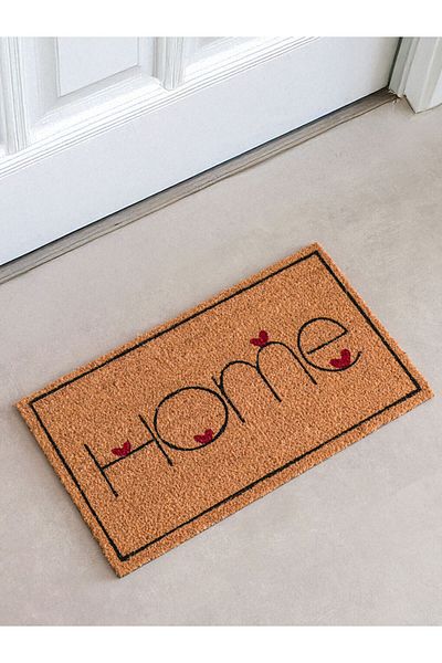 LC Waikiki Sparkling Selections from Shining Store |   Mixed Text Printed Door Mat 45X75 cm