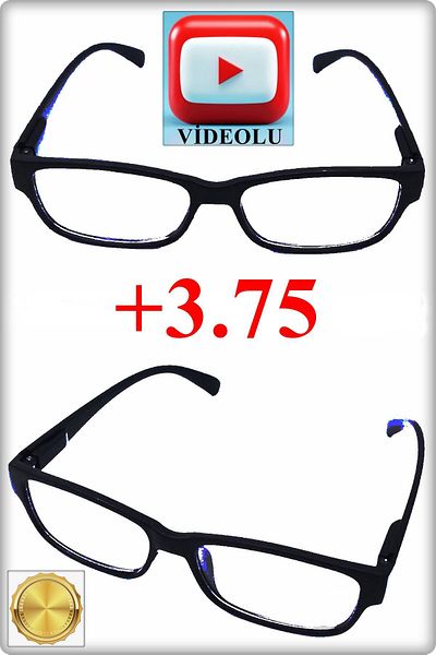 TAN EXPRESS +3.75 Unisex Book Reading Glasses & Computer Glasses & Near Glasses 1 Piece (Product with Video)