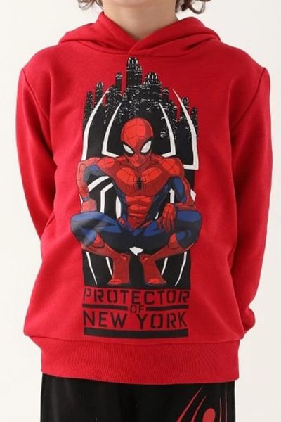 Modestia Disney 4830-3 Spider-Man Boy's Tracksuit Set - Red - 4-5 Years