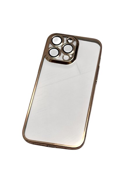 OEM Husa plating frame, pentru Iphone 14 pro max, auriu