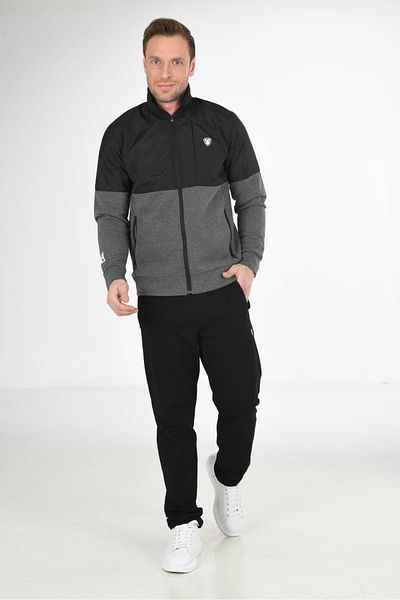 Modestia Fm 201536 Men's Tracksuit Set - Anthracite - XXL