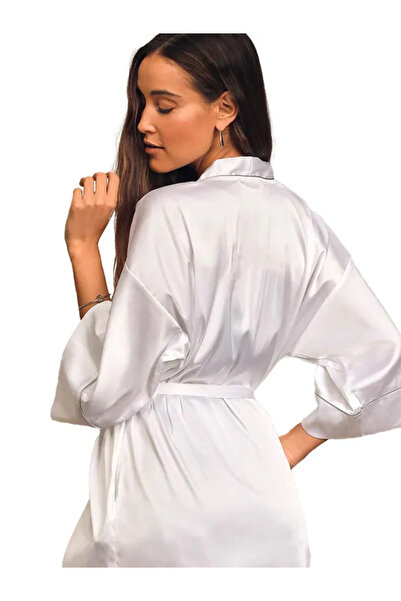 OEM Halat Satin Alb "BRIDE" – Unisex, Sublimabil, Material Fin, One-Size (XS–L