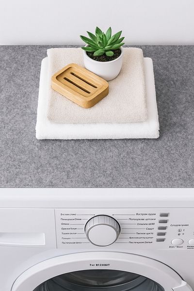 YUNUSOĞLU HOME Felt Washing Machine Cover Machine Top Pad 60X60