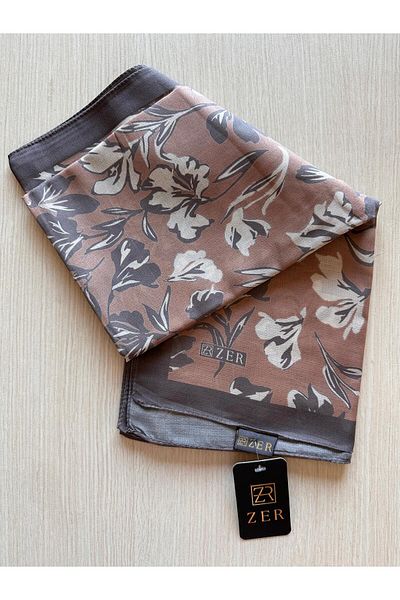 ZER Floral Motif Floral Patterned Special Design Shawl