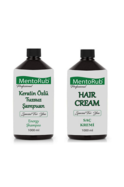 MentoRub Tuzsuz Şampuan+Saç Kremi 1000 ml