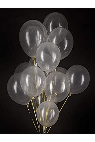 Bunloon Transparent 11 Inch 50 Piece Balloon Set – Party and Organization Decoration