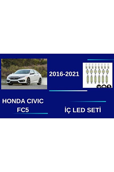 TVS Honda Civic Fc5 2016-2021 Uyumlu İç Aydinlatma Seti̇ Led