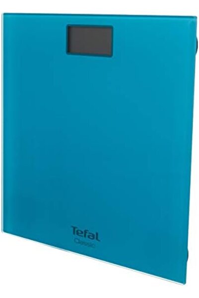 TEFAL Classic Bathroom Scale, Automatic ON/OFF, Tempered Glass, Turquoise, PP1503V0