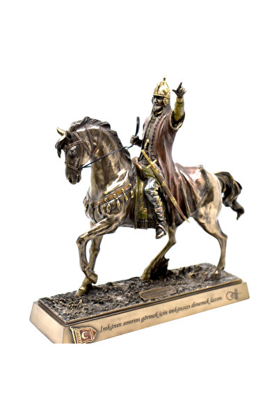 Veronese Fatih Sultan Mehmet Atlı Heykel – Bronz | 28,5x11x29 cm | Özel Tasar...