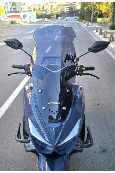 MOTOCAM Küba Newcity 125 Siperlik Ön Cam 2023-2025 Model 65cm Füme Renkli 4mm...
