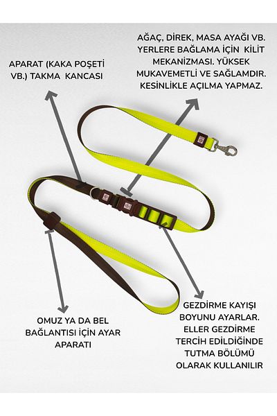 CARAMELOS Hands-Free Hands-Free Dog Walking Strap- Dog Walking Strap - Hands Free- Dog Walking Leash