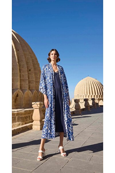 NightLove طقم رداء من الساتان منقوش من موناميز 23038