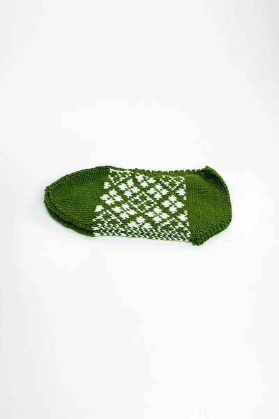PRATİKOBA 2 Pairs of Hand Knitted Winter Stylish Women's Wool Booties Set 8