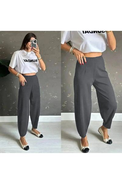 Nnstartshopping Women's High Waist Crepe Pants