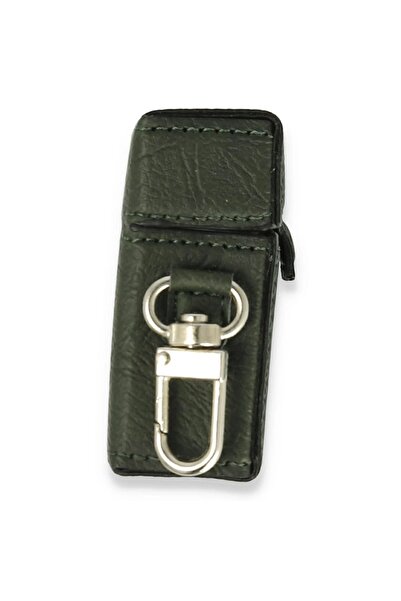 CepteToptan Myt09 AirPods 2 (2Nd Generation) Leather Case - Khaki Green