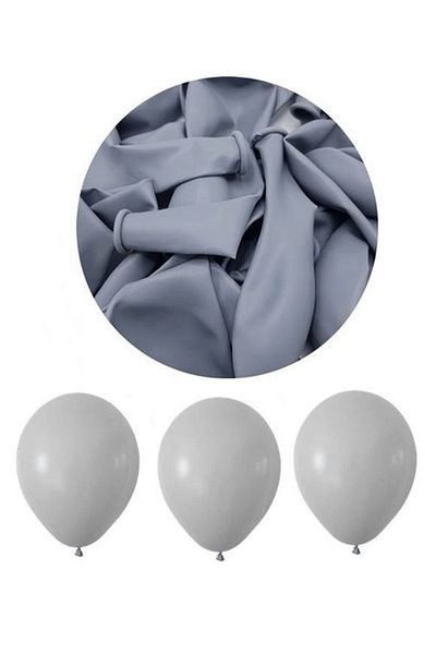 Mielibon Pastel Gray Balloons 12 Inch Set of 25 – Party Birthday Engagement Wedding Decoration