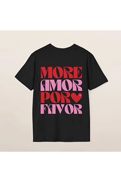 LAYORA Love Filled Message Oversized T-Shirt – Romantic and Stylish