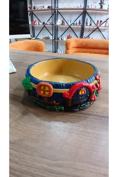 dexpo El boyaması dekoratif Saksı çapı 17cm