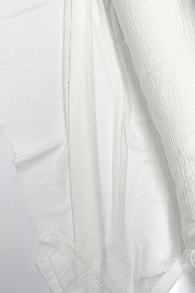 PRATİKOBA Linen Fabric - Organic Fabric - Curtain Fabric - Thin Linen - Fabric Cover for Clothes White 11
