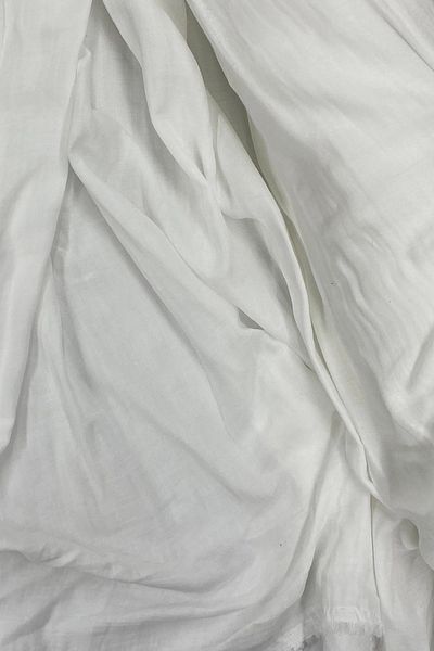 PRATİKOBA Multi-Purpose Muslin Cotton Baby Cover and Blanket Fabric Muslin Cloth Off White 11