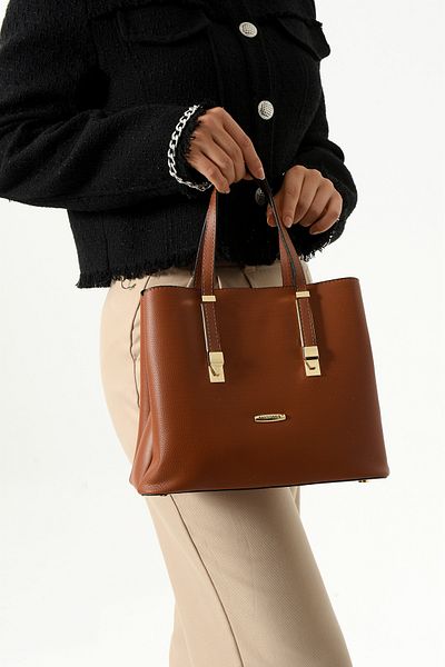 çkn sedat çakan çanta & fular & aksesuar 1324 3 Compartment Women's Hand Shoulder Diagonal Bag